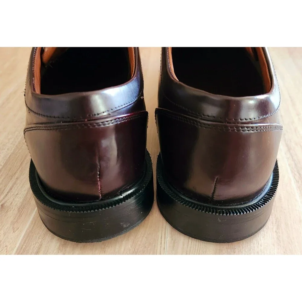 Rockport Men's Sz 9.5 Oxford Dress Shoes Dark Brown Adiprene Adidas K62536 EUC